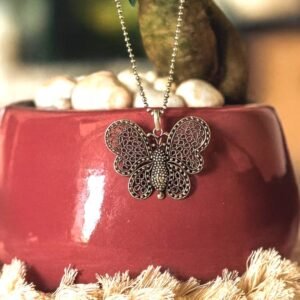 Butterfly pendant necklace