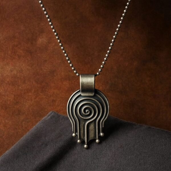 Spiral Statement Pendant – 925 Silver