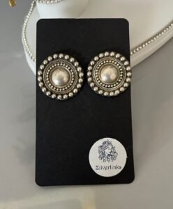 Vintage dome stud earrings