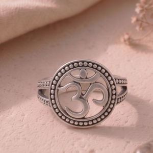 Sacred Harmony Aum - Om 925 Sterling Silver Ring