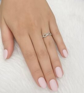 Infinity silver ring