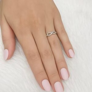Infinity silver ring