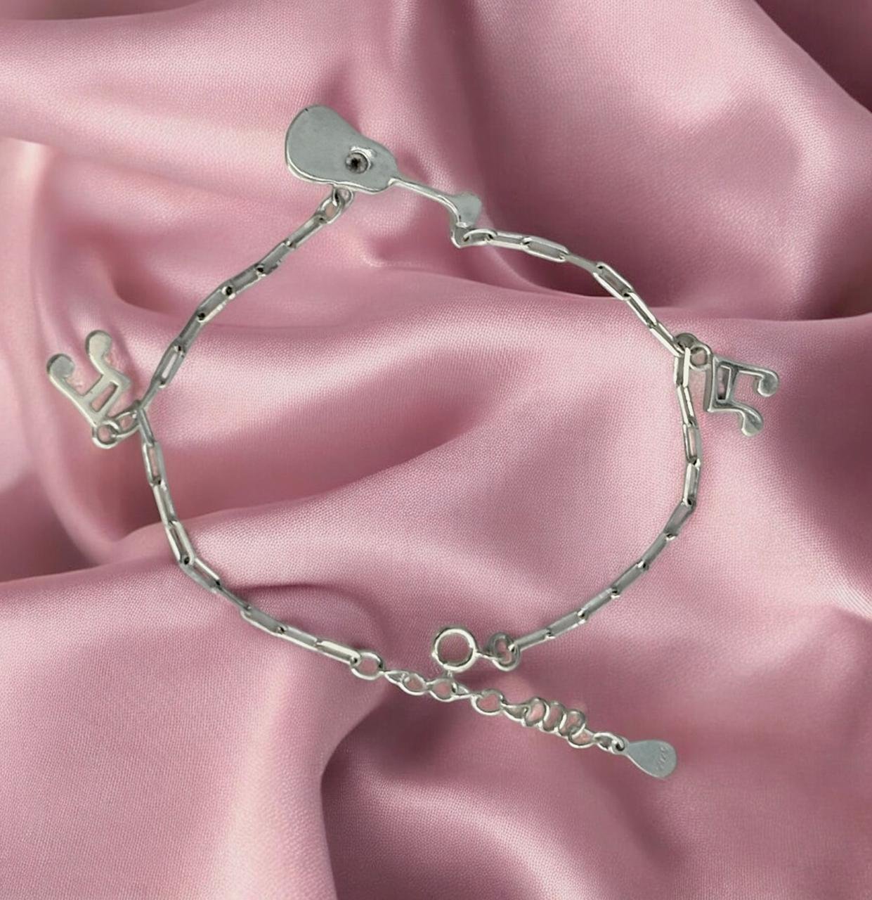 Melody silver charm bracelet in 925 silver - Image 3