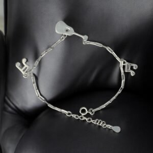 Melody silver charm bracelet in 925 silver