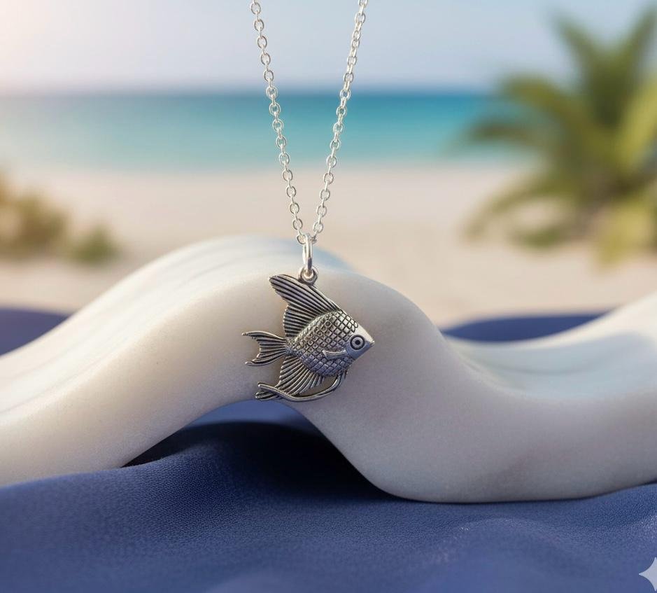 Handcrafted Silver fish pendant