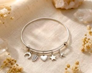 Adjustable Bracelet Kada with charms