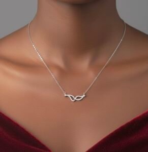 Wings chain pendant in 925 silver