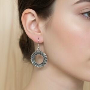 Filigree hola earrings in 925 silver