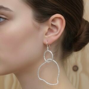 Filigree orbit earrings in 925 silver