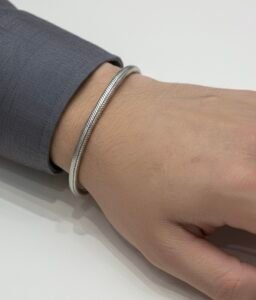 Plain bracelet in 925 silver