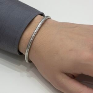 Plain bracelet in 925 silver