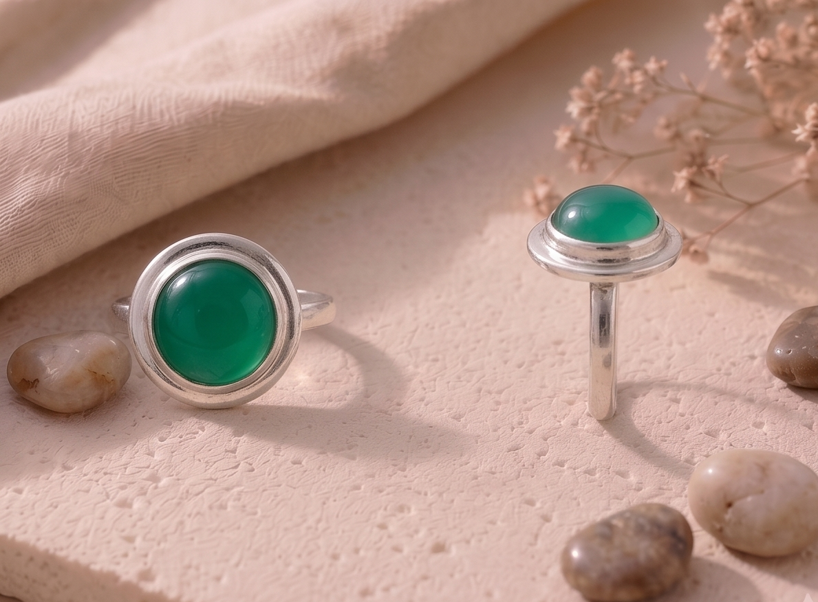 Verdant Orb 925 Sterling Silver Ring - Image 4