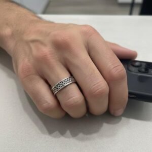 Infinity loop ring in 925 silver