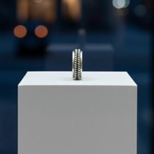 Braided ring in 925 silver