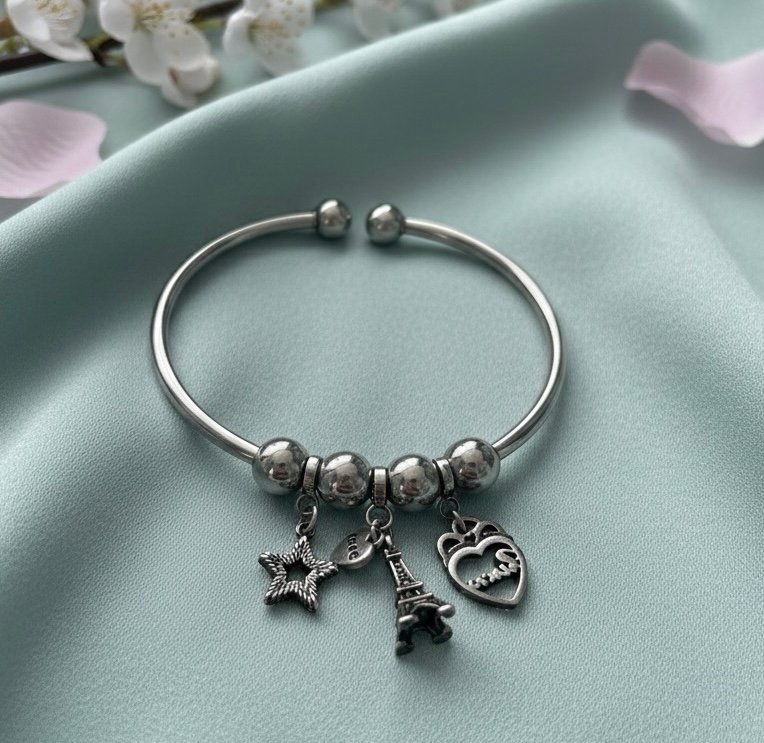Parisian dream bangle in 925 silver