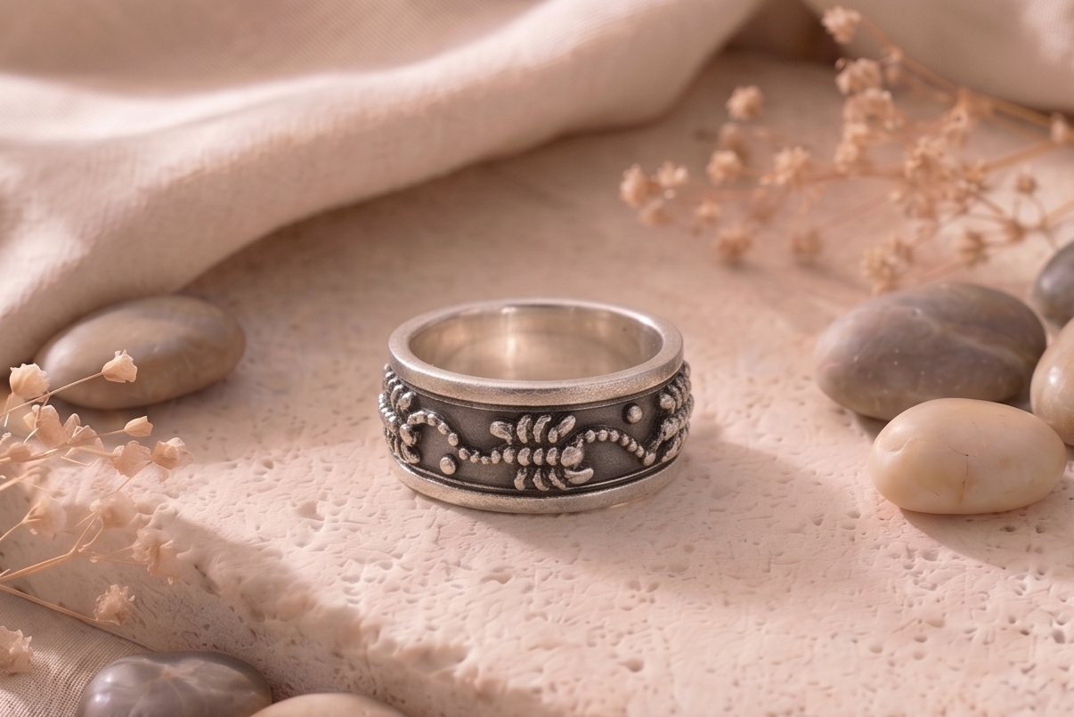 Scorpio Stinger 925 Sterling Silver Band