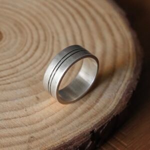 Classic  band ring in 925 silver