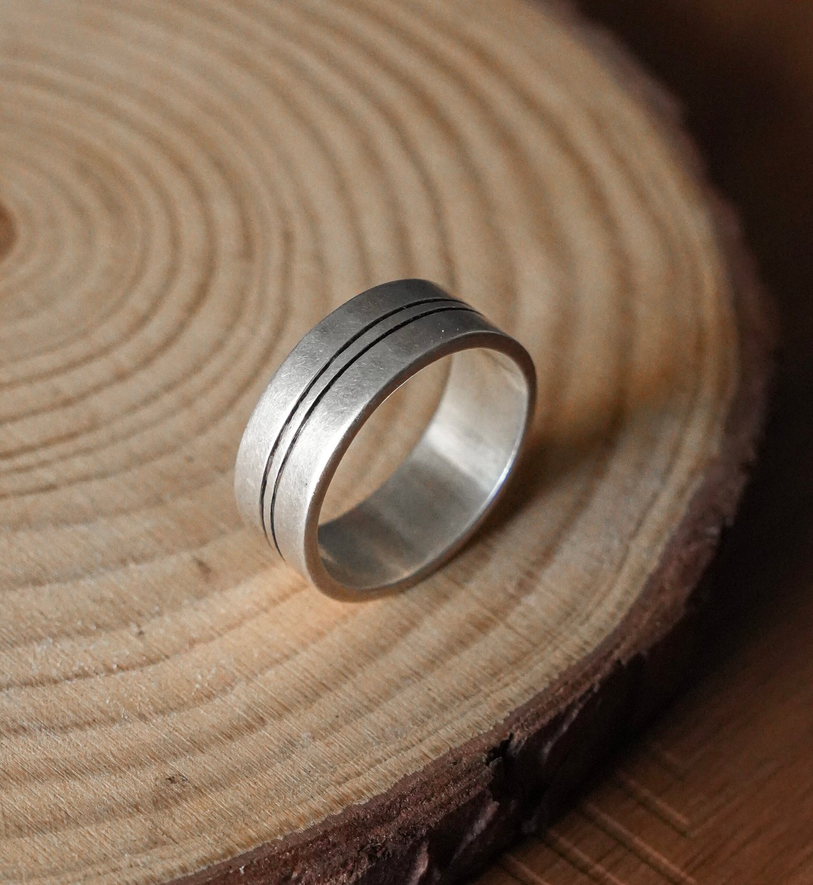 Classic  band ring in 925 silver