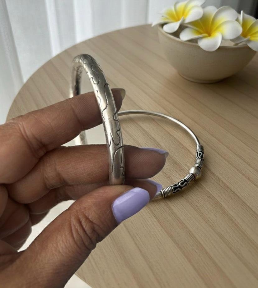 Tribal artisan kada in 925 silver