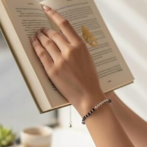 Mangalsutra style bracelet in 925 silver