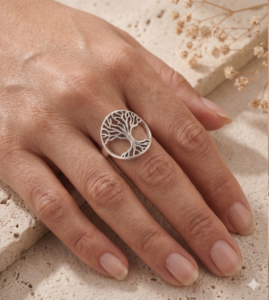 Eternal Roots Tree of Life 925 Sterling Silver Ring