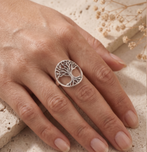 Eternal Roots Tree of Life 925 Sterling Silver Ring