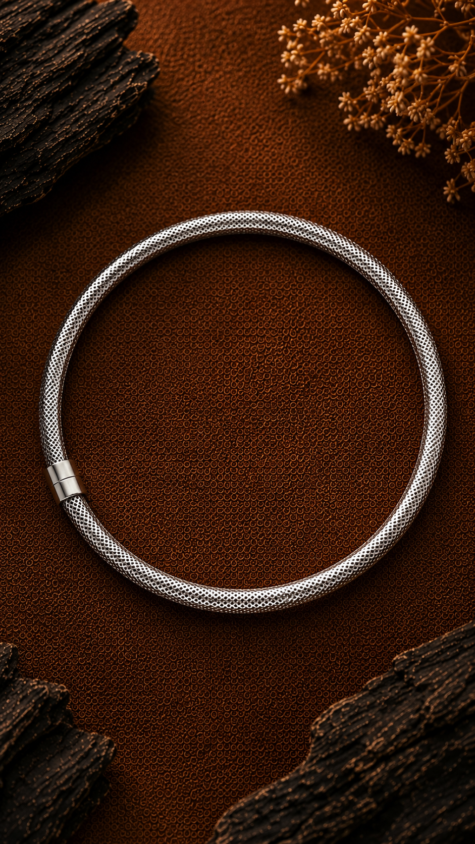 Sleek Mesh Minimalist Anklet - Image 4