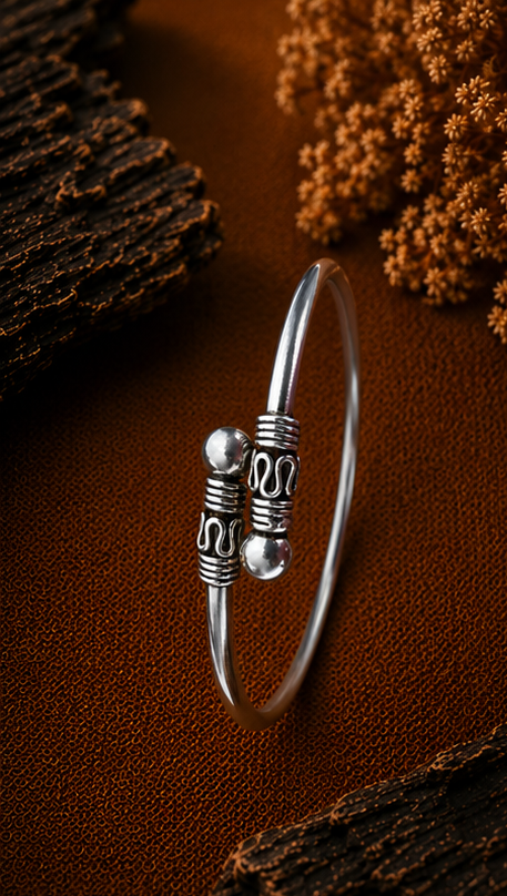 Tribal Spiral Cuff Anklet - Image 3