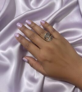 Tree of life ring in 925 silver