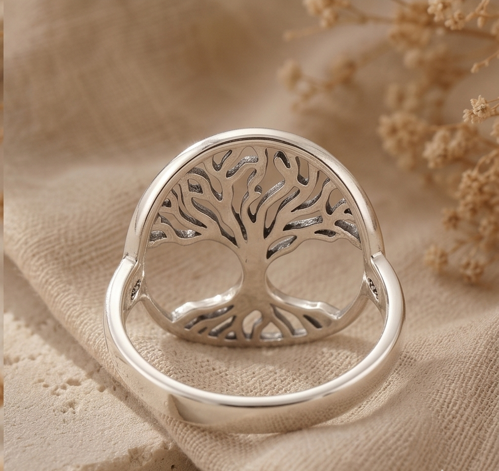 Eternal Roots Tree of Life 925 Sterling Silver Ring - Image 4