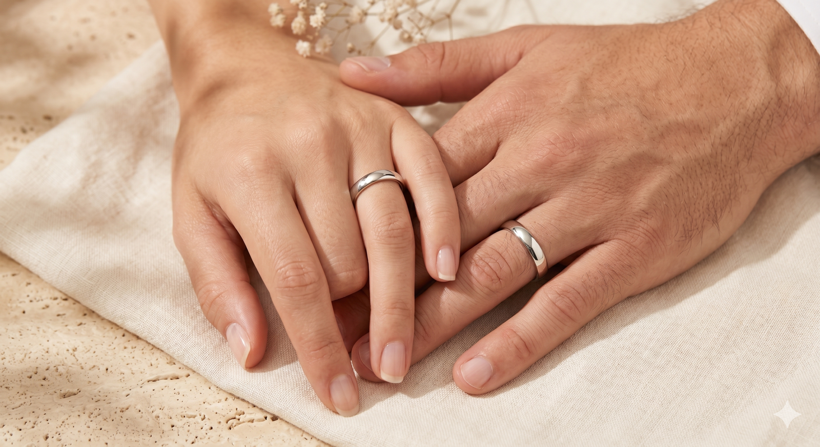 Eternal Bond 925 Sterling Silver Band Set - Image 4