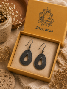 Filigree Teardrop Textured Earrings