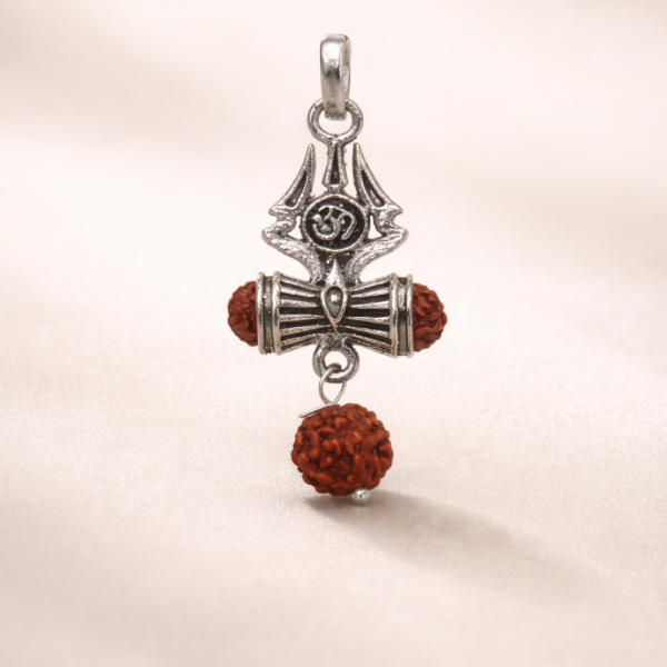 Shiva Rudraksha Trishul Pendant