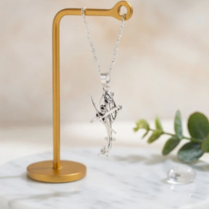 Unique Silver Archer Fish Pendant Necklace