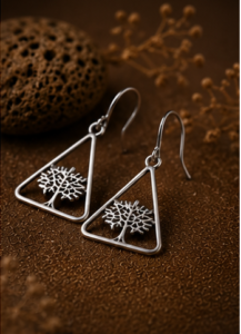 The Ethereal Arboreal Triangle Earrings