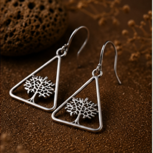 The Ethereal Arboreal Triangle Earrings