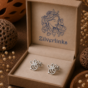 Whimsical Bumblebee Sterling Silver Studs