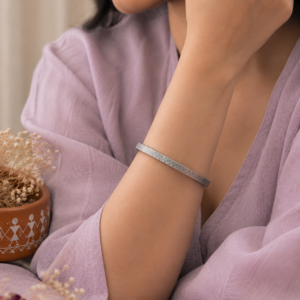 Classic Hammered 925 Silver Bangle