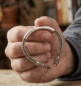 Men's vintage braided bracelet